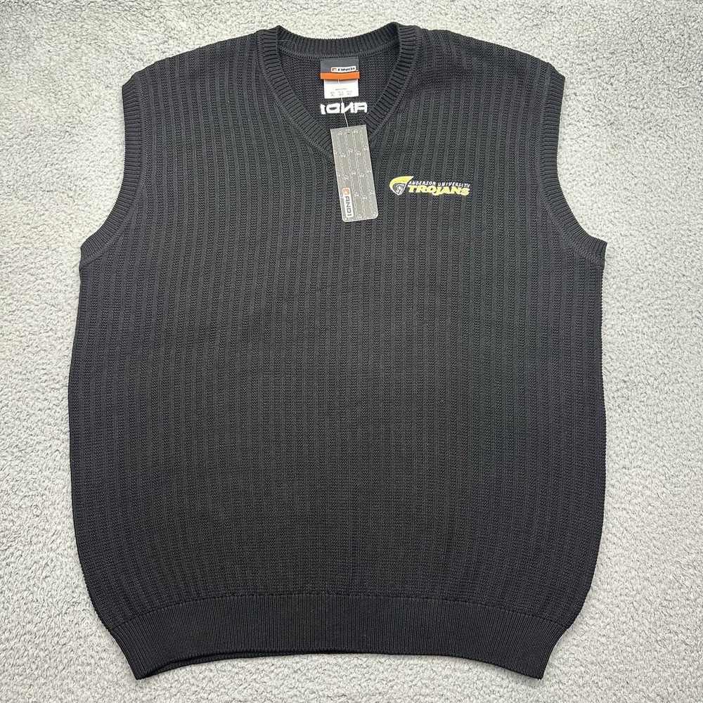 And 1 Basketball 7843 Mens XL Anderson University Trojans Coaches Sweater Vest